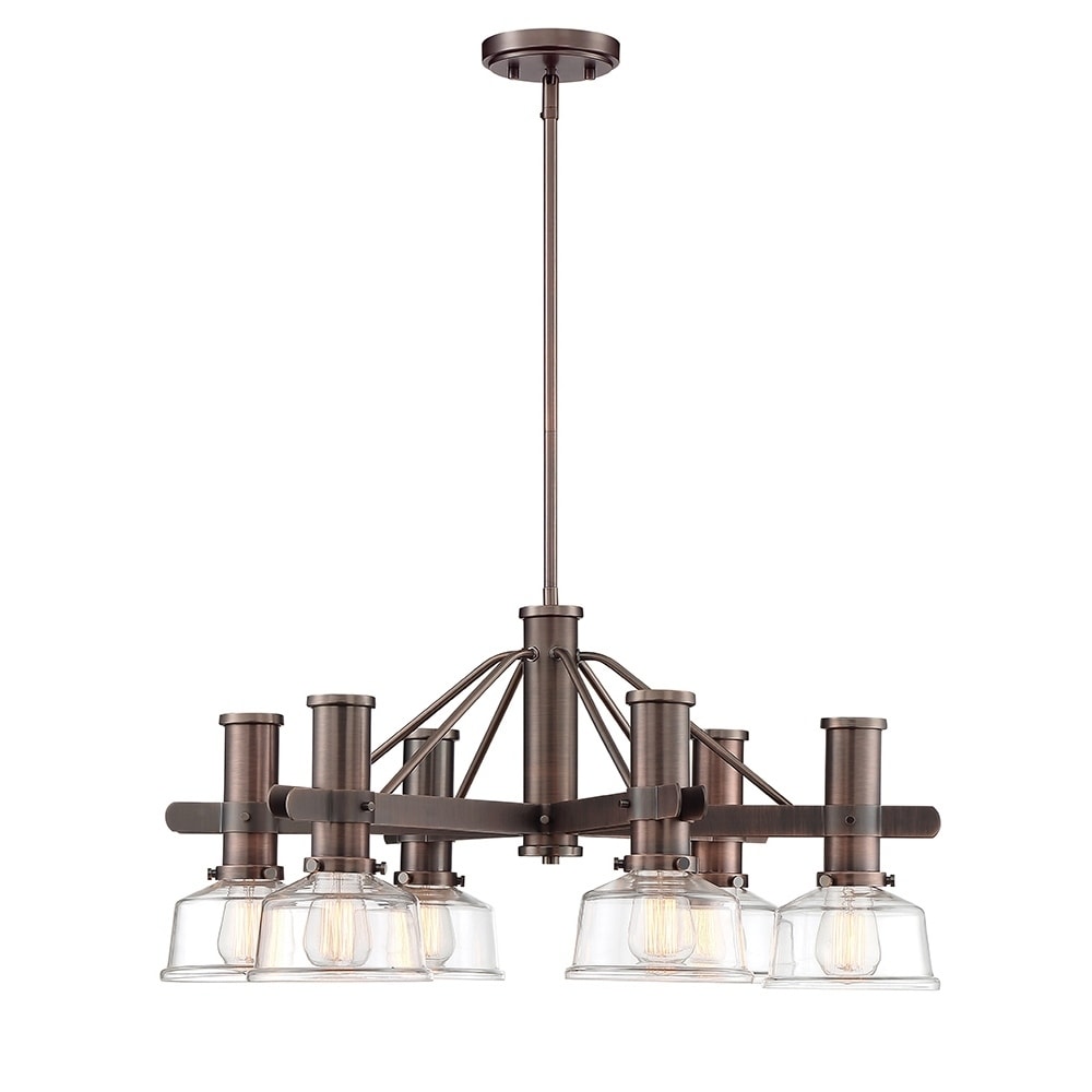 Carson 6 Light Chandelier Satin