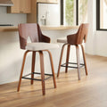 Lumisource Ariana 26 Mid Century Modern Counter Stool Set Of 2
