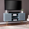 Carson Carrington Ainsworth Transitional Mint Wood Media Stand