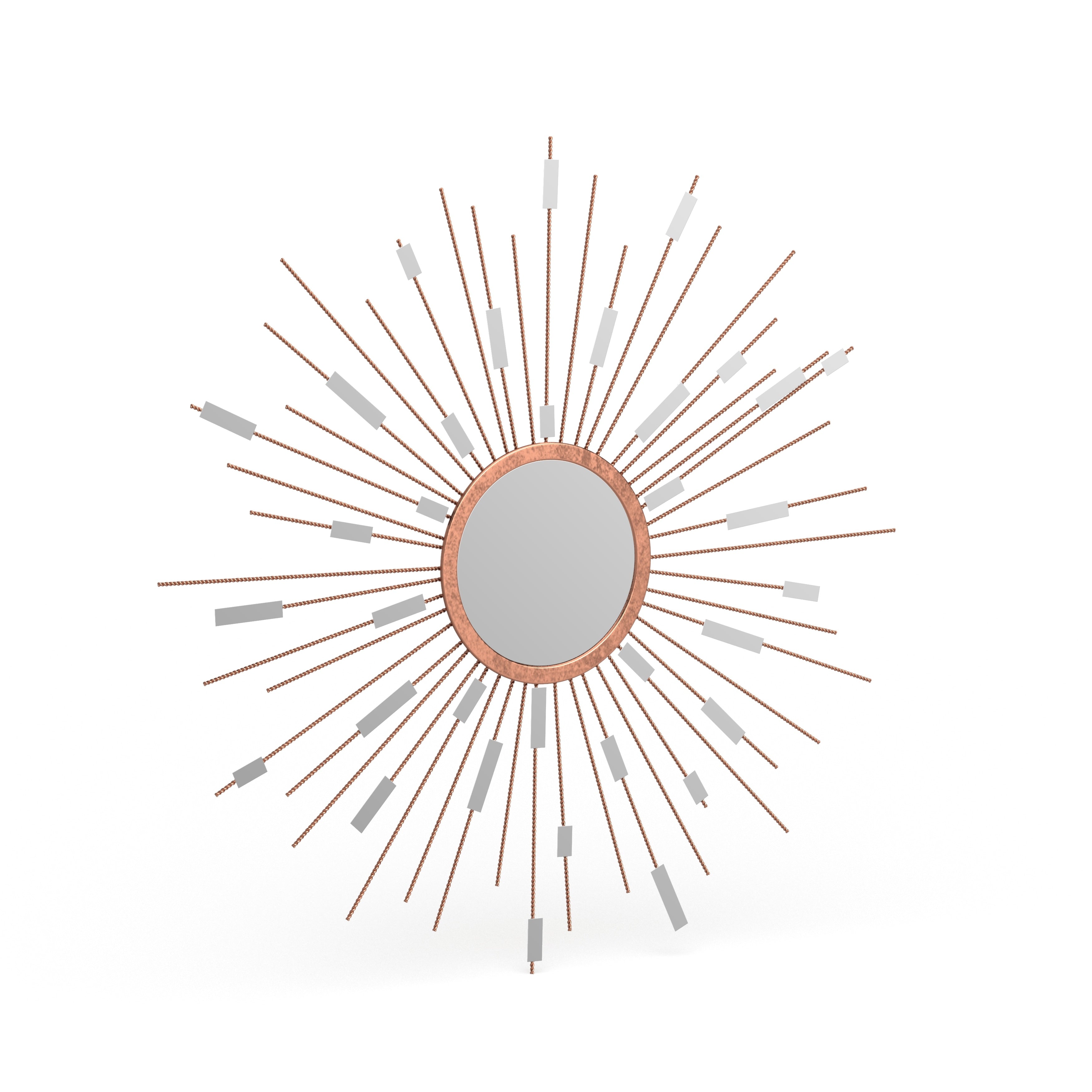 Carson Carrington Alavus Starburst Mirrored Wall Sculpture