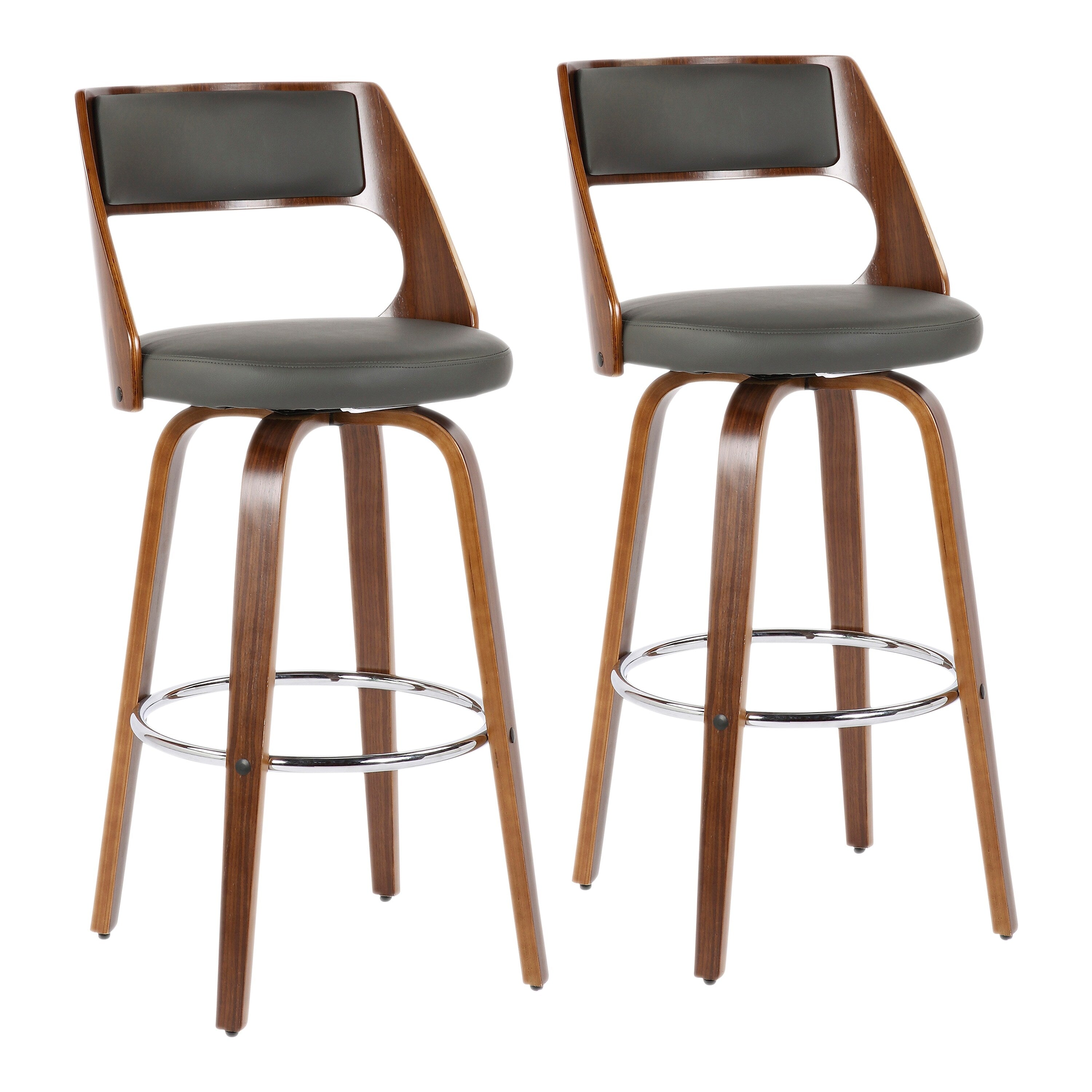 Carson Carrington Alingsas Mid Century Modern Bar Stool Set Of 2