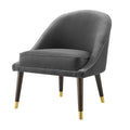 Carson Carrington Almeria Velvet Mid Century Accent Chair