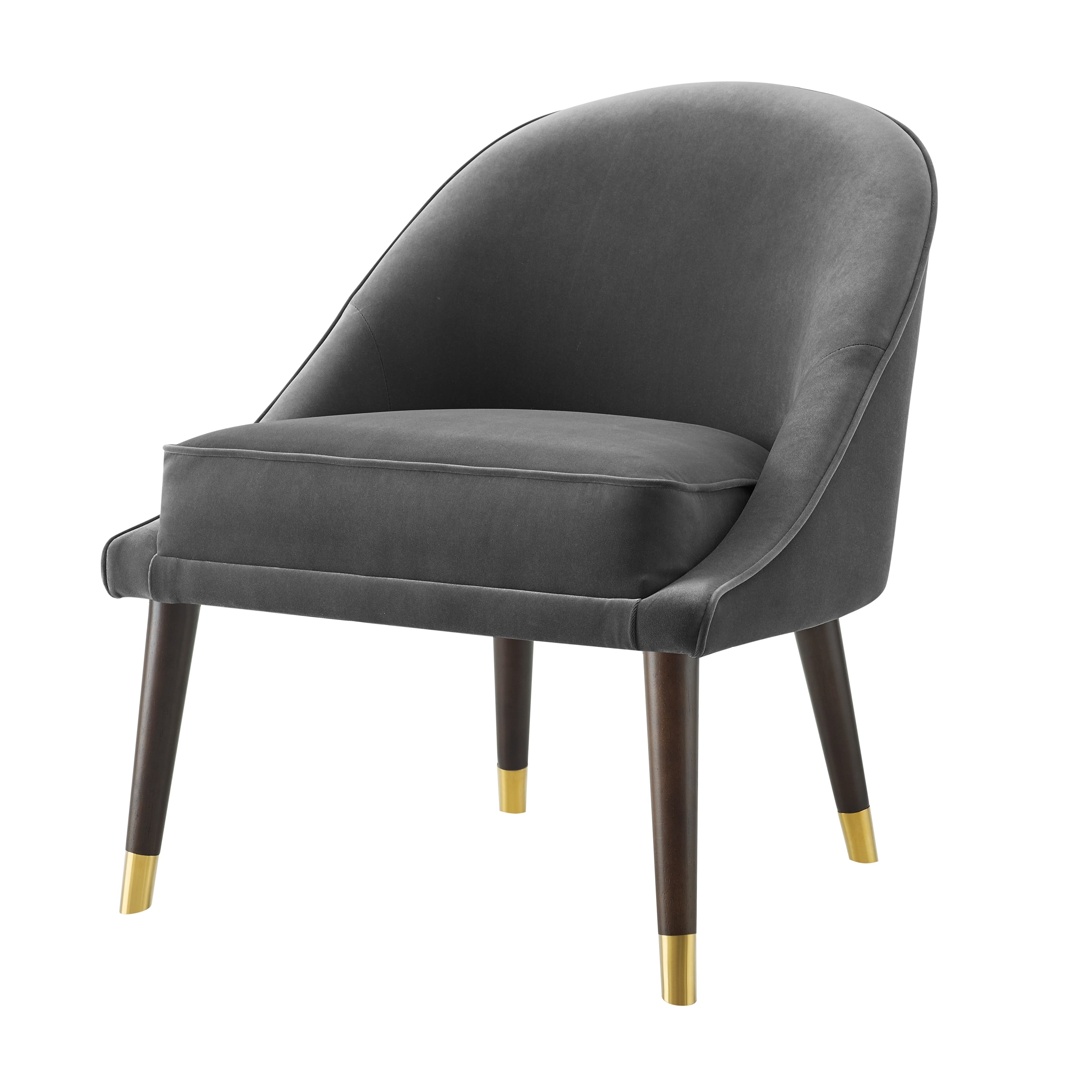 Carson Carrington Almeria Velvet Mid Century Accent Chair