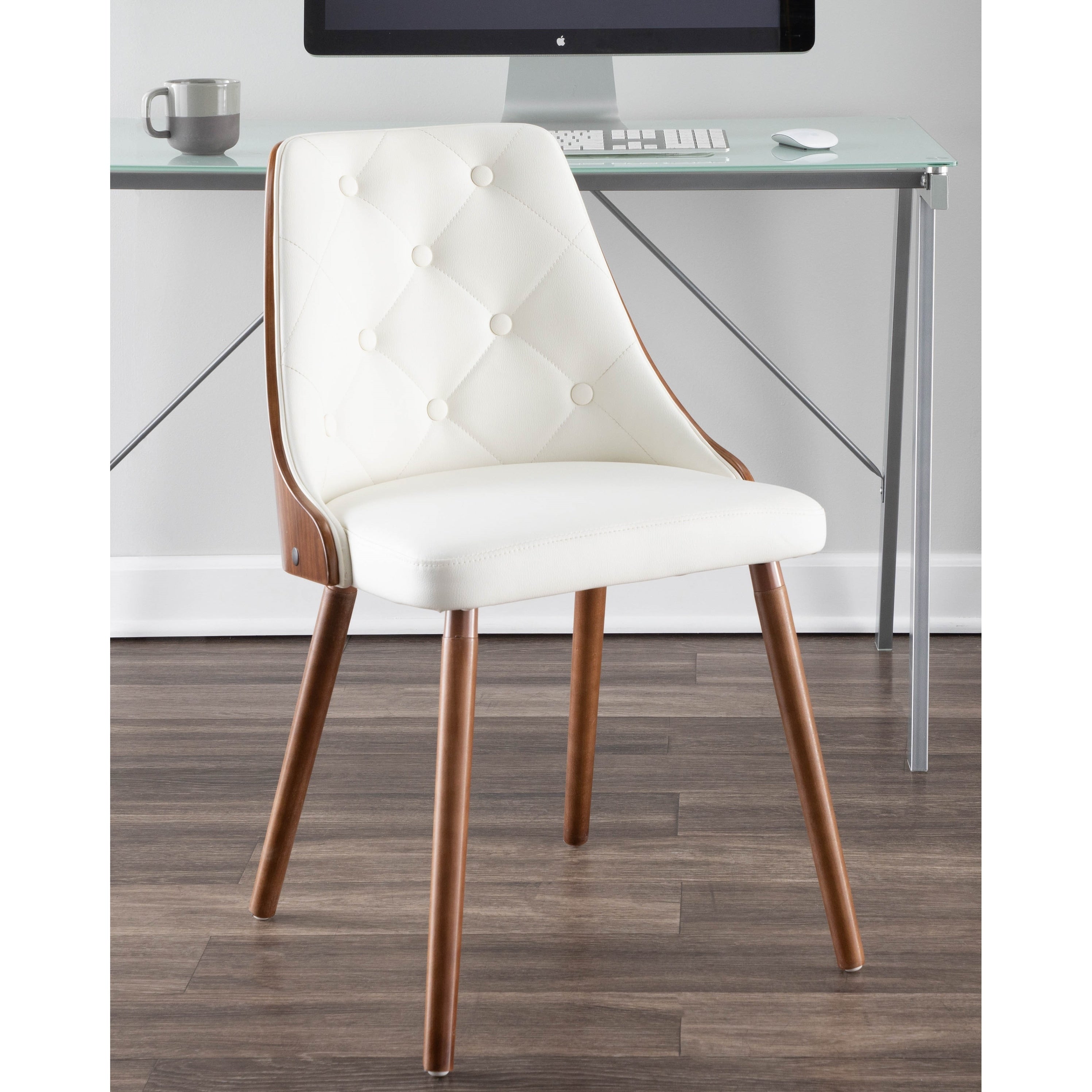 Carson Carrington Arvika Mid Century Modern Walnut Wood Dining Chair