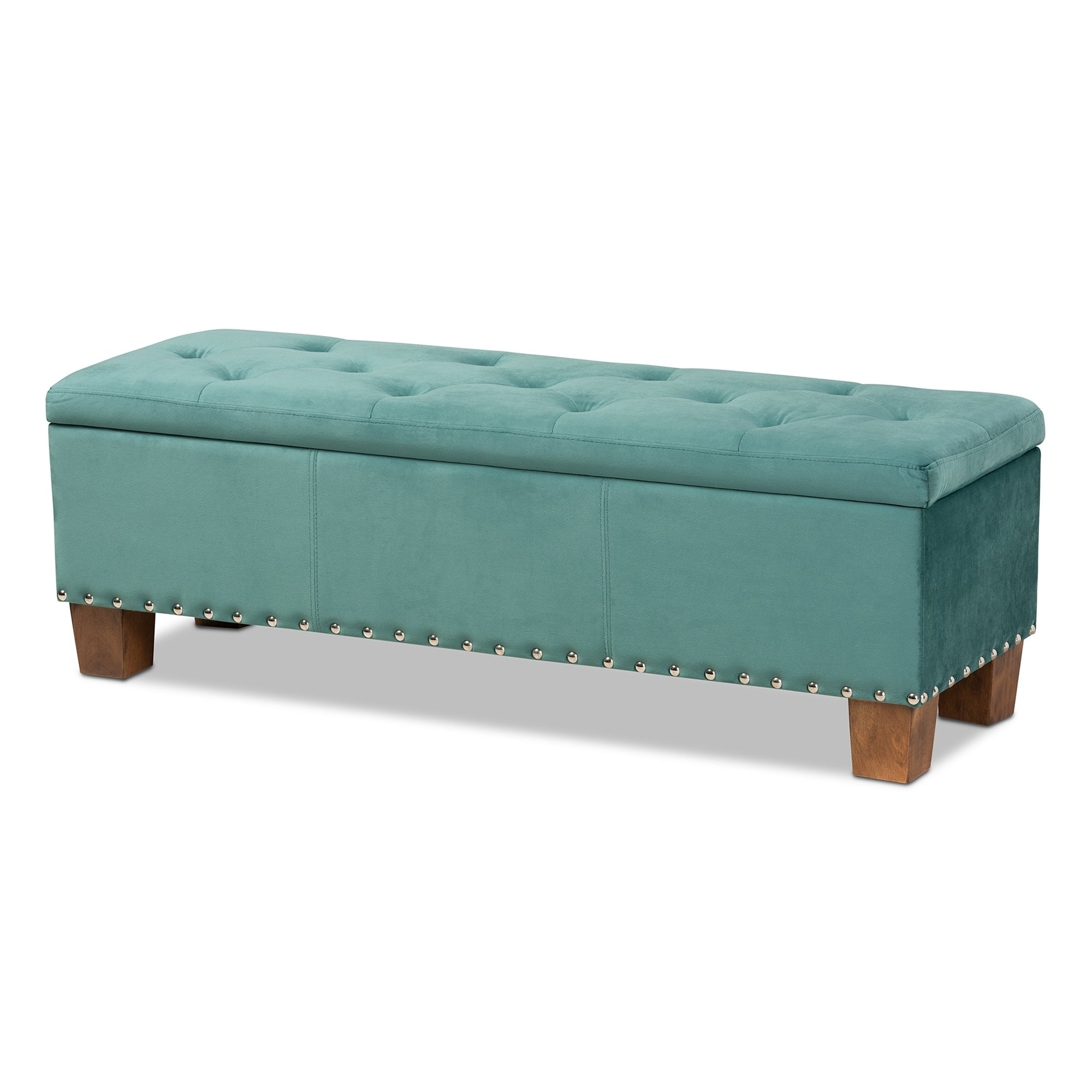 Carson Carrington Bahult Upholstered Button Tufted Storage Ottoman Bench