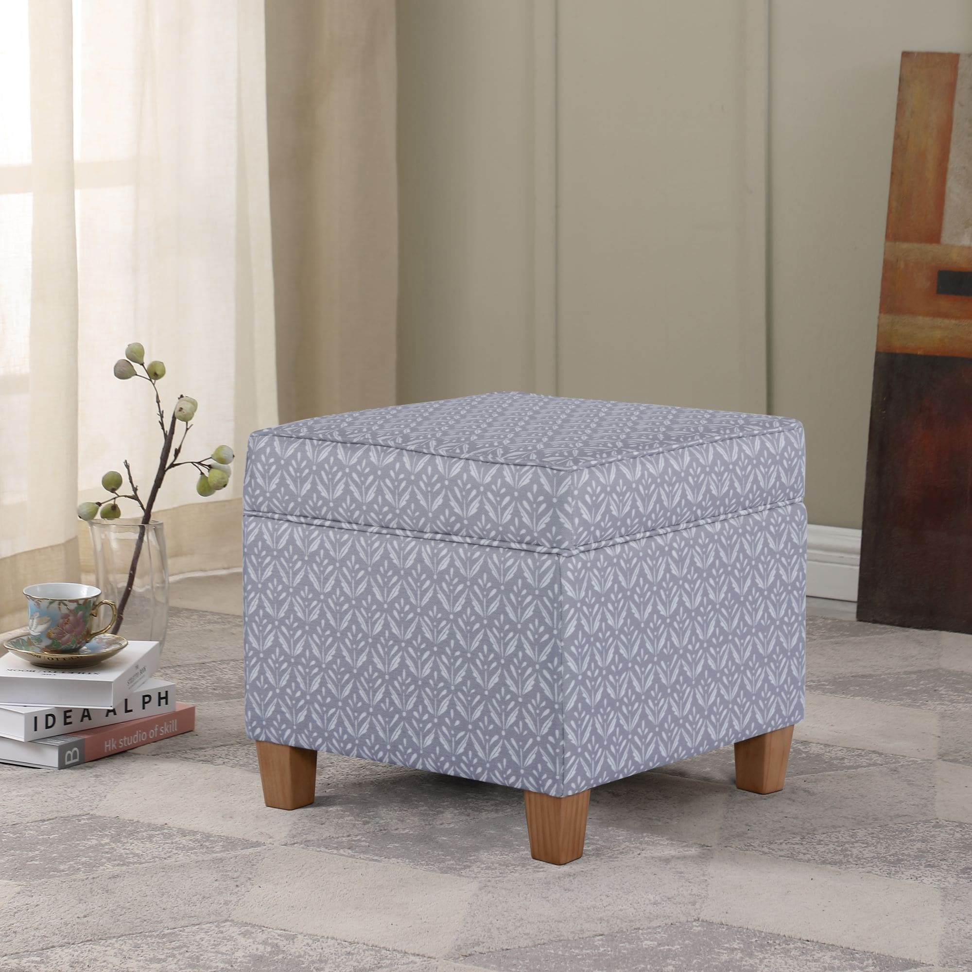 Carson Carrington Birkerod Square Lift Off Ottoman