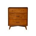 Carson Carrington Bjaeverskov Mid Century Wood 3 Drawer Small Chest