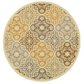 Carson Carrington Boden Floral Ivory Grey Indoor Outdoor Area Rug
