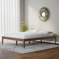 Baxton Studio Mid Century Modern Solid Wood Platform Bed