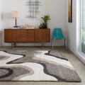 Carson Carrington Drammen Multicolor Shag Rug 53 X 77