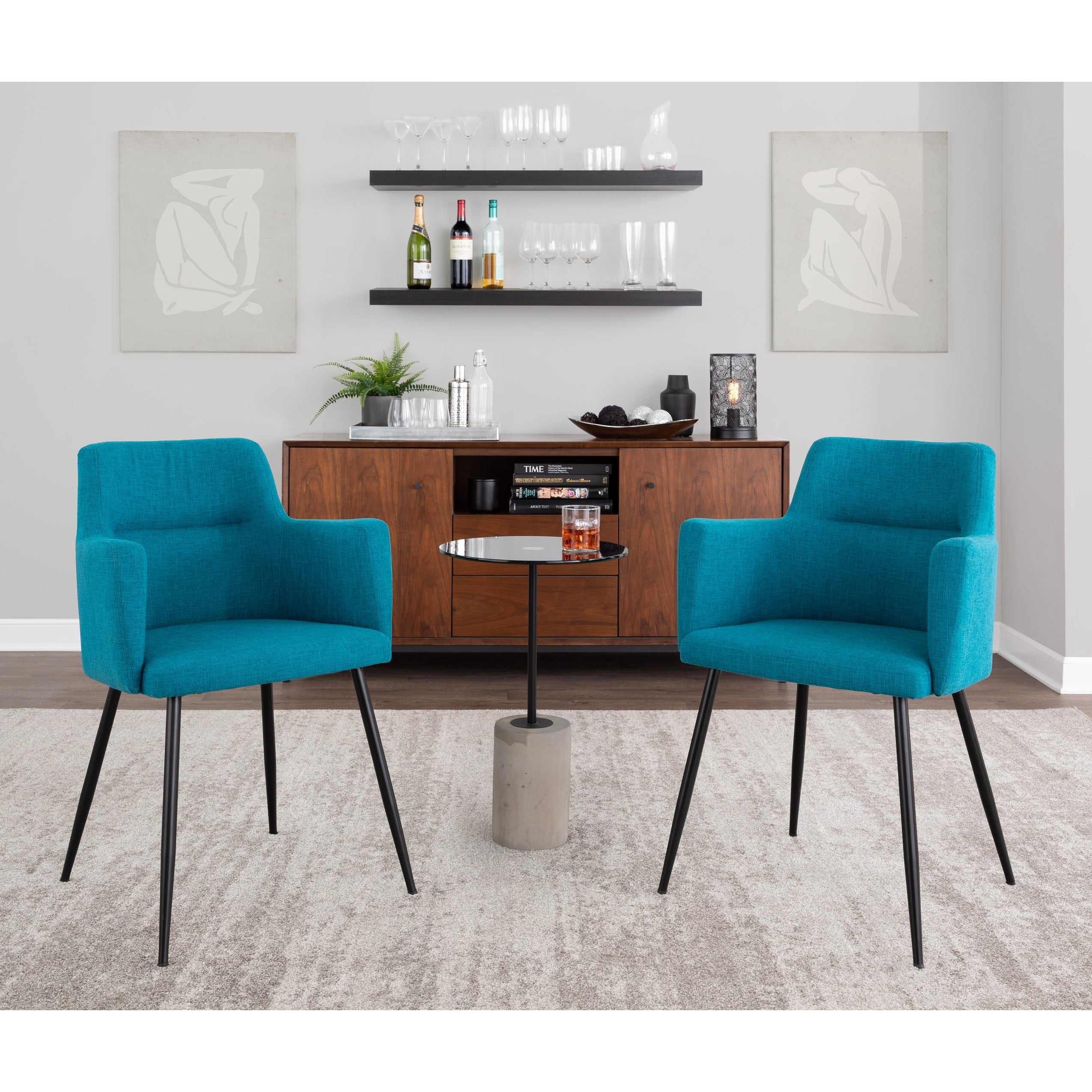Carson Carrington Duved Contemporary Dining And Accent Chair Set Of 2