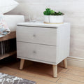 Carson Carrington Gjovik Modern White 2 Drawer Nightstand
