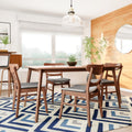 Carson Carrington Grisslehamn Mid Century Rectangle Dining Set 5 Piece