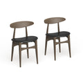 Carson Carrington Haapajarvi Mid Century Modern French Oak Dining Chair Set Of 2