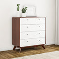 Carson Carrington Hafnarfijorour Mid Century 4 Drawer Chest