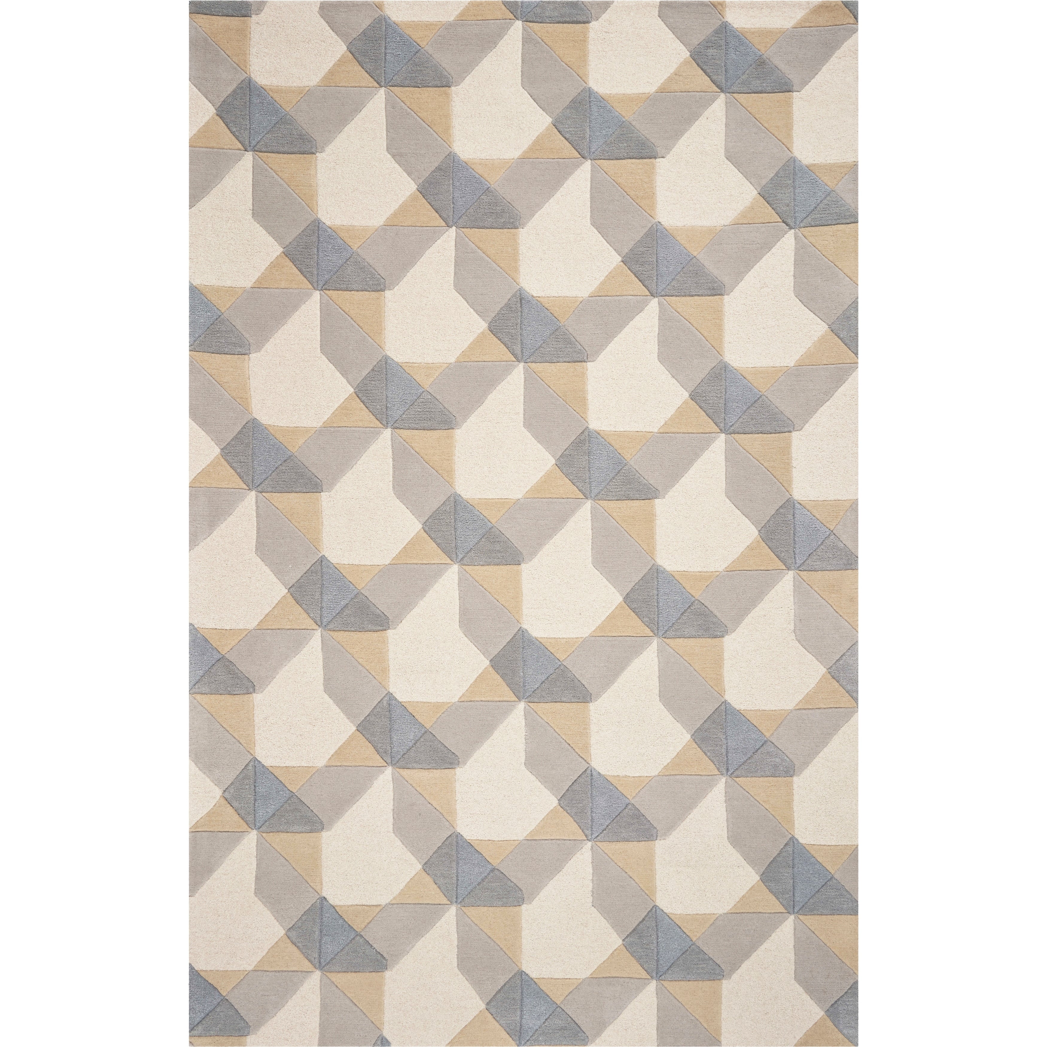 Carson Carrington Tarasjonas Ivory Grey Elements Rug 8 X 106