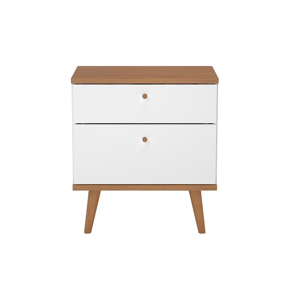 Carson Carrington Hitra Mid Century 2 Drawer Nightstand