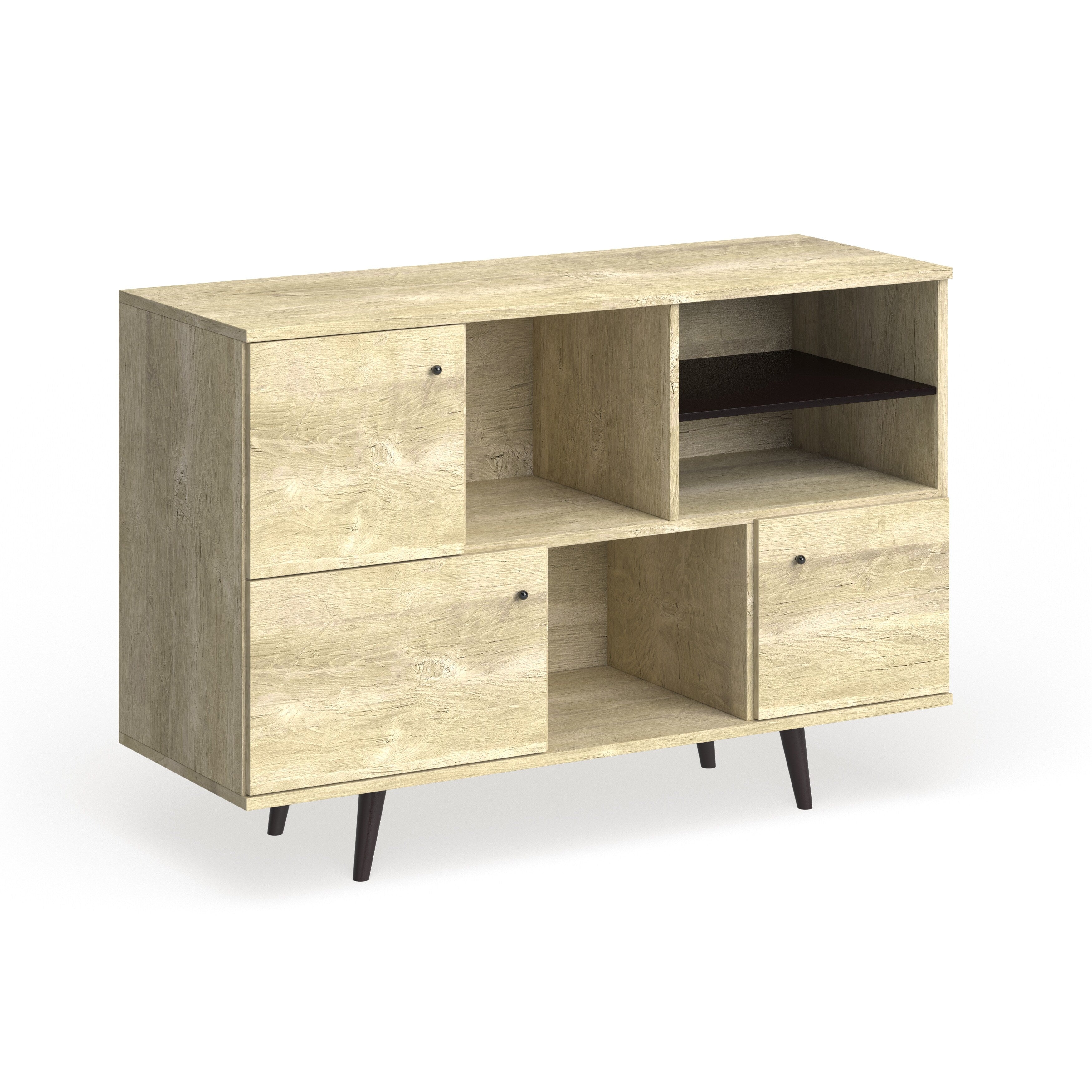 Carson Carrington Hitra Mid Century 3 Cabinet Buffet