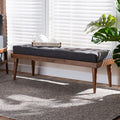 Carson Carrington Hjeltevad Mid Century Fabric Bench