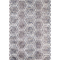 Carson Carrington Hogsrum Mid Century Honeycomb Shag Rug With Fringe