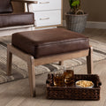 Carson Carrington Hogsta Mid Century Modern Upholstered Ottoman