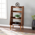 Carson Carrington Barrencroft Mid Century Modern Walnut Wood Bookshelf