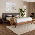 Carson Carrington Idvattnet Mid Century Modern Fabric Bed