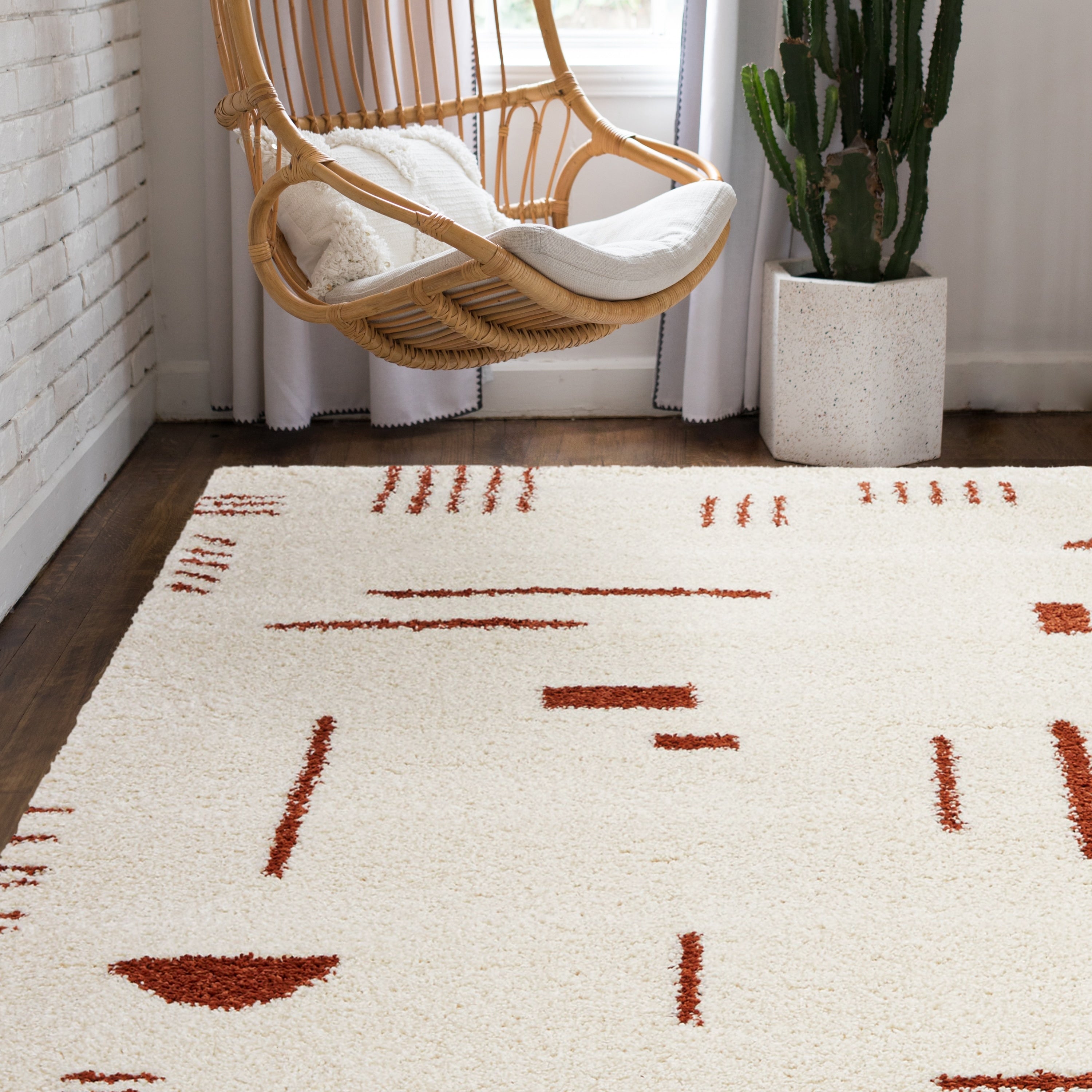 Carson Carrington Islinge Tribal Moroccan Shag Area Rug
