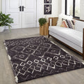 Momeni Margaux Black Tufted Rug 9 X 12
