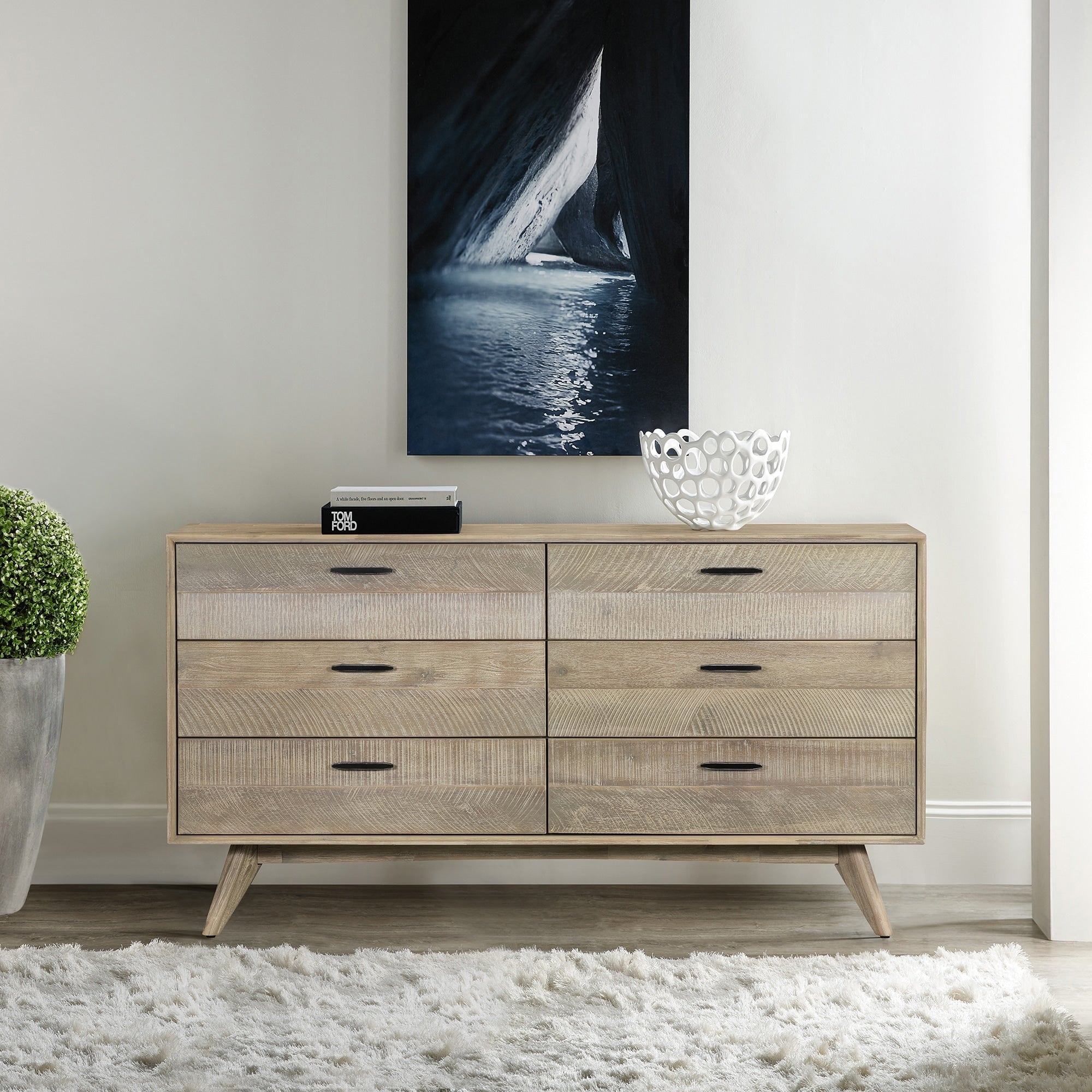 Carson Carrington Junsternas Mid Century 6 Drawer Dresser