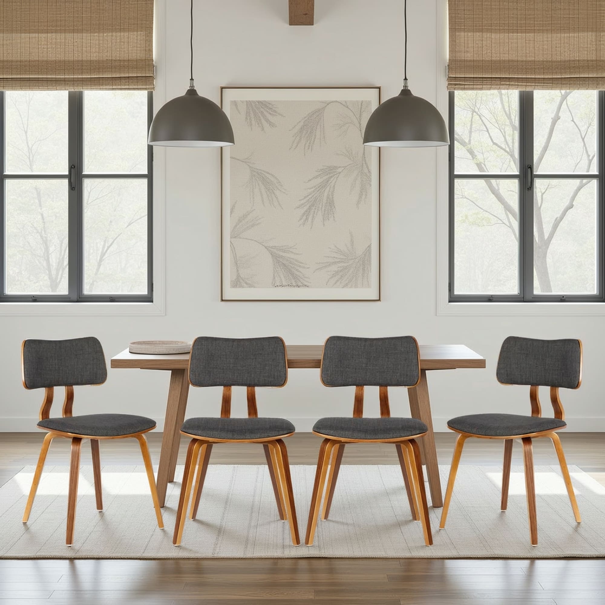 Carson Carrington Ladeplads Mid Century Walnut Chair