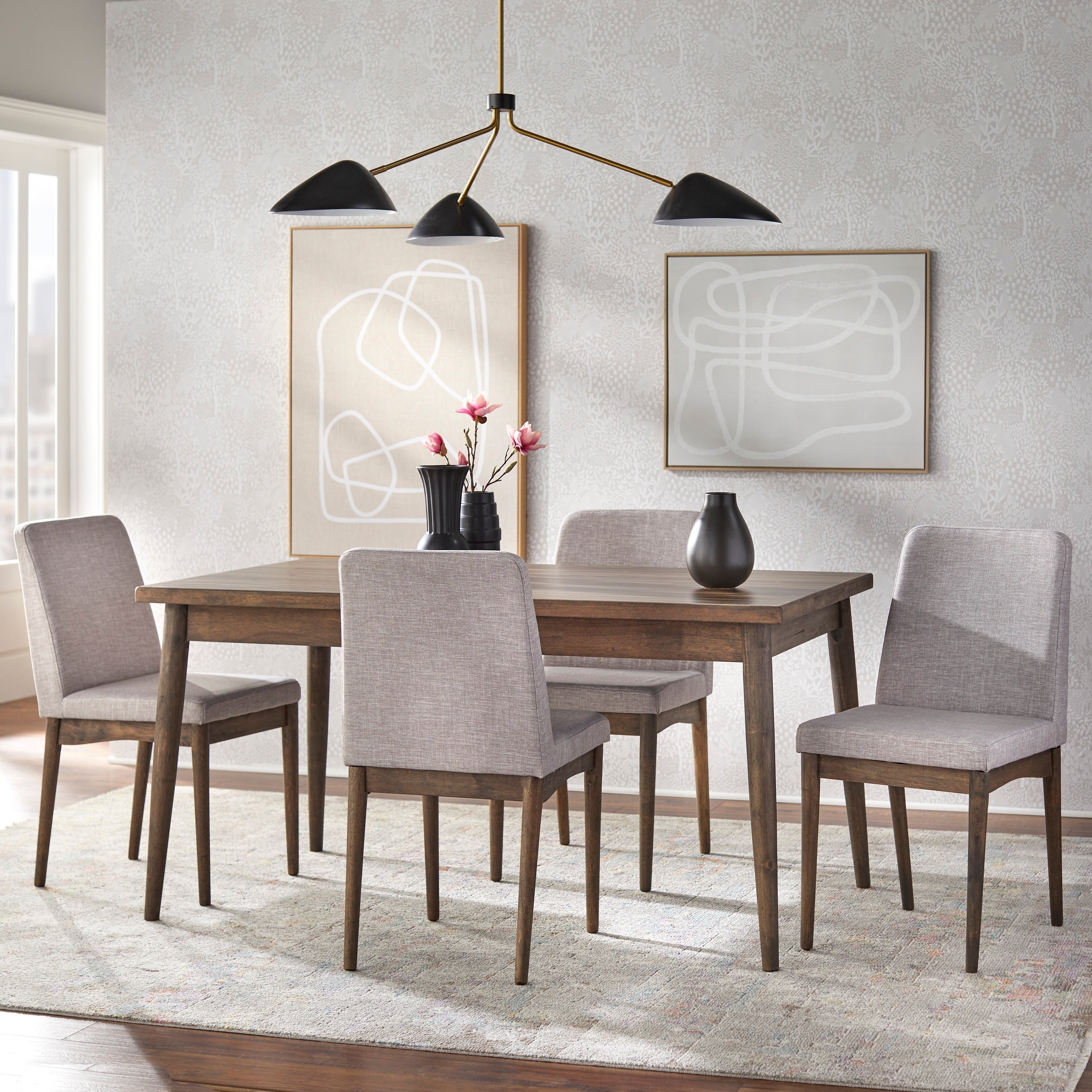 Carson Carrington Lulea Mid Century 5 Piece Dining Set