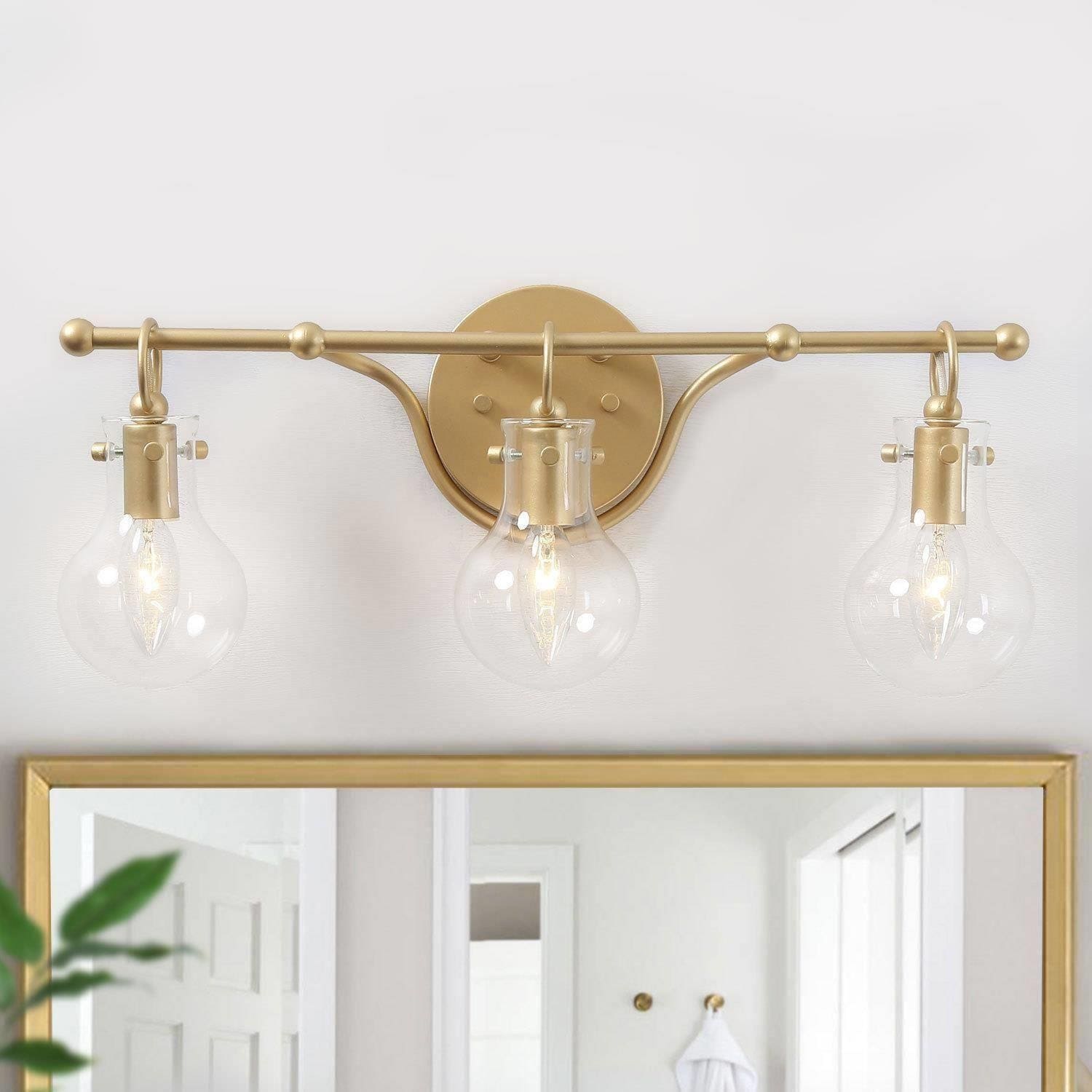 Modern 3 Light Wall Bathroom Vanity Lighting Sconce L20 X H8.5 X E6