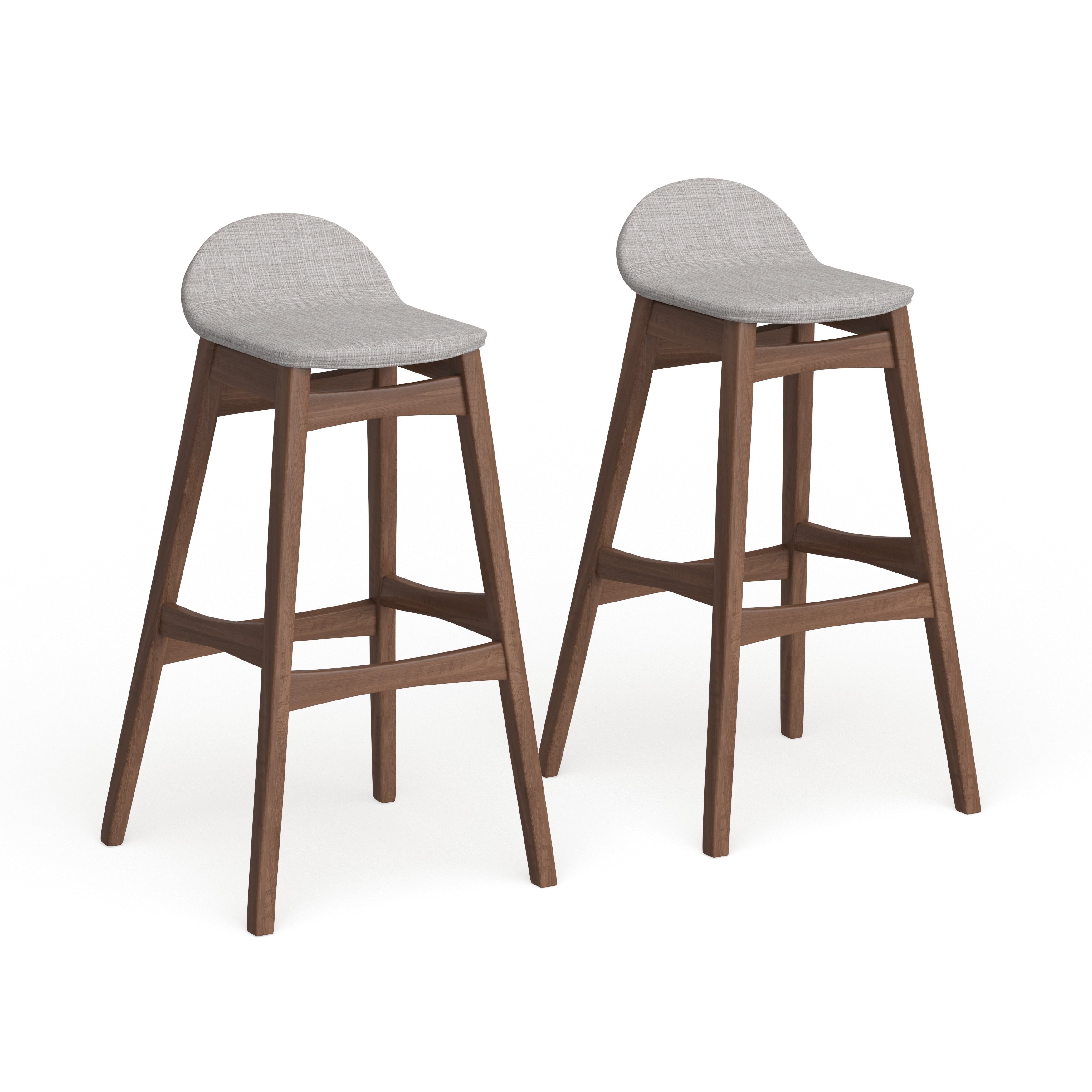 Carson Carrington Nacka Mid Century Modern 30 Inch Barstool Set Of 2