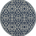 Carson Carrington Nykoping Geometric Navy Ivory Indoor Outdoor Area Rug 67 X 96