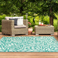 Carson Carrington Partille Blue Ivory Indoor Outdoor Area Rug 86 X 13