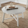 Carson Carrington Pembroke Alabaster Coffee Table 36 L X 36 W X 18 H