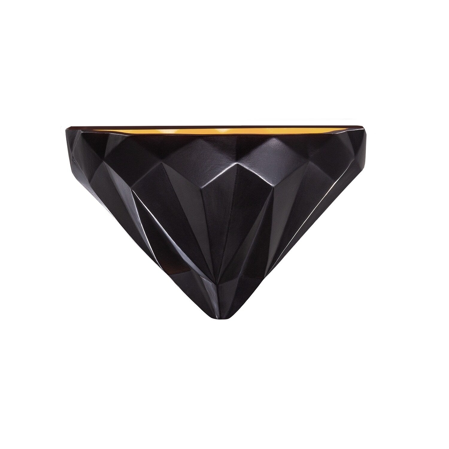 Carson Carrington Sallabergen Geometric 1 Light Matte Black And Champagne Wall Sconce