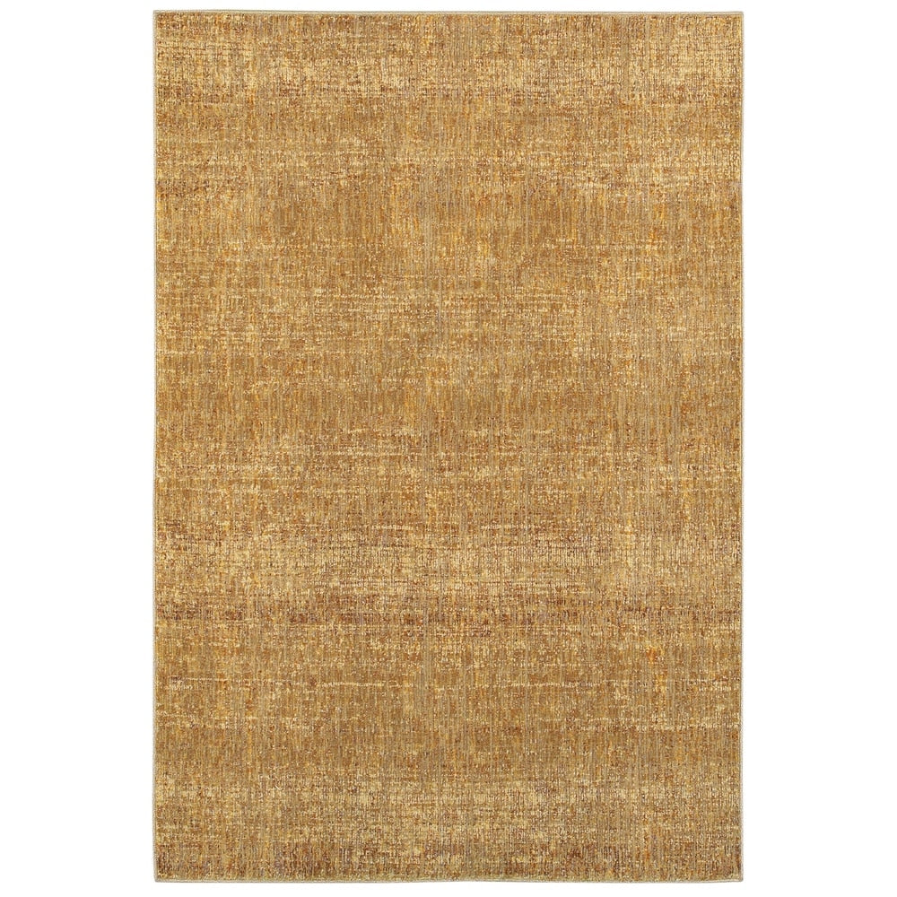 Carson Carrington Skelleftea Tonal Textures Gold Yellow Area Rug 86 X 117