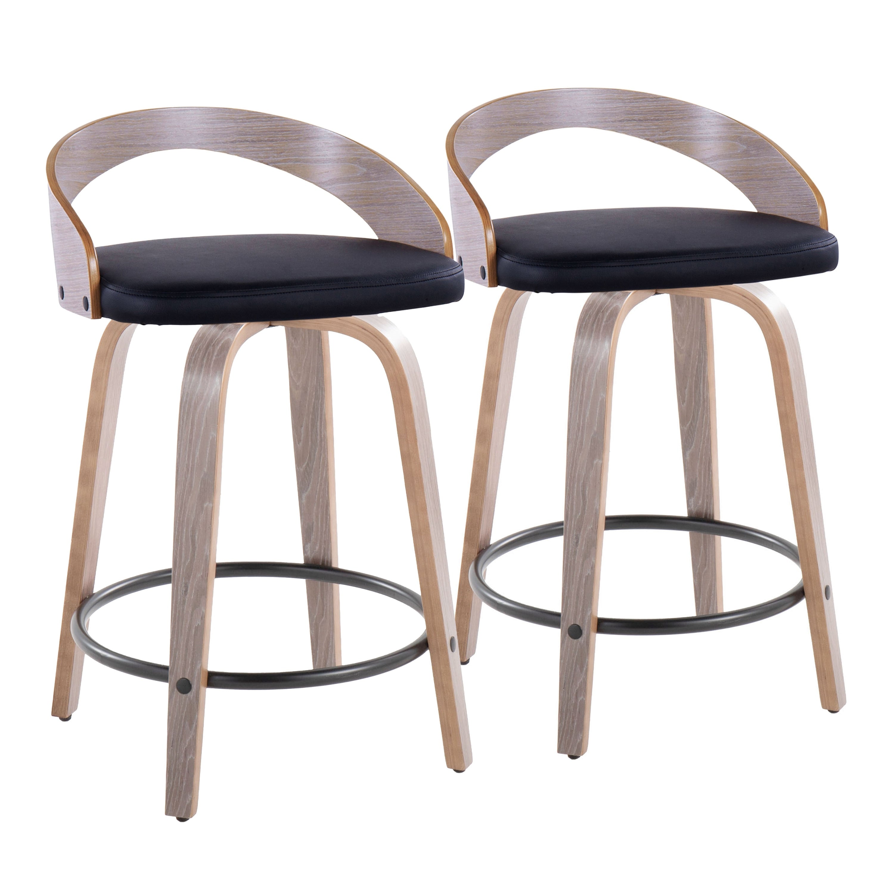 Carson Carrington Stavanger Mid Century Modern Counter Stool Set Of 2