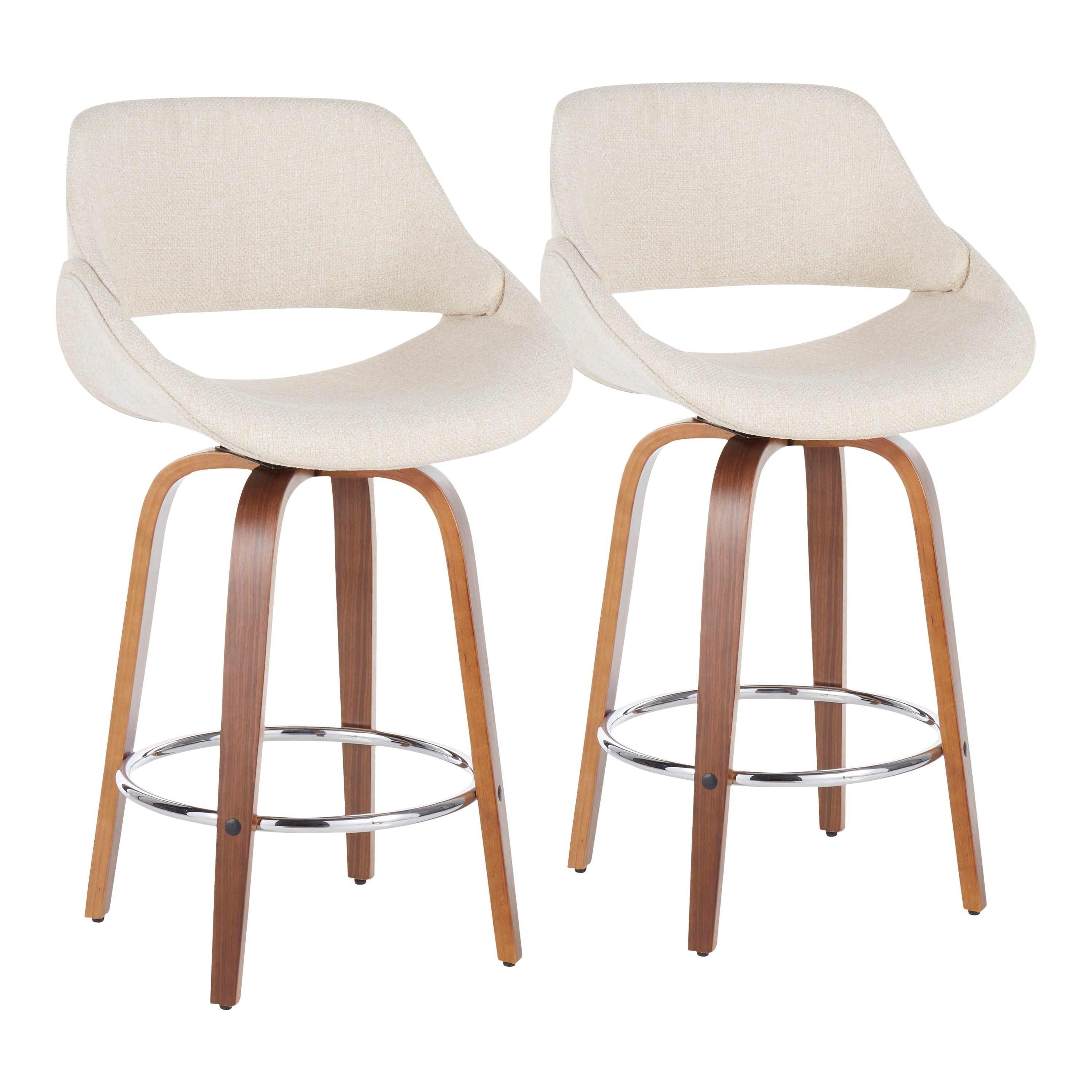 Carson Carrington Vallasen Upholstered Counter Stool Set Of 2