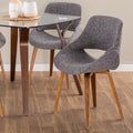 Carson Carrington Svellingen Mid Century Modern Cross Frame Bent Wood Chair Set Of 2