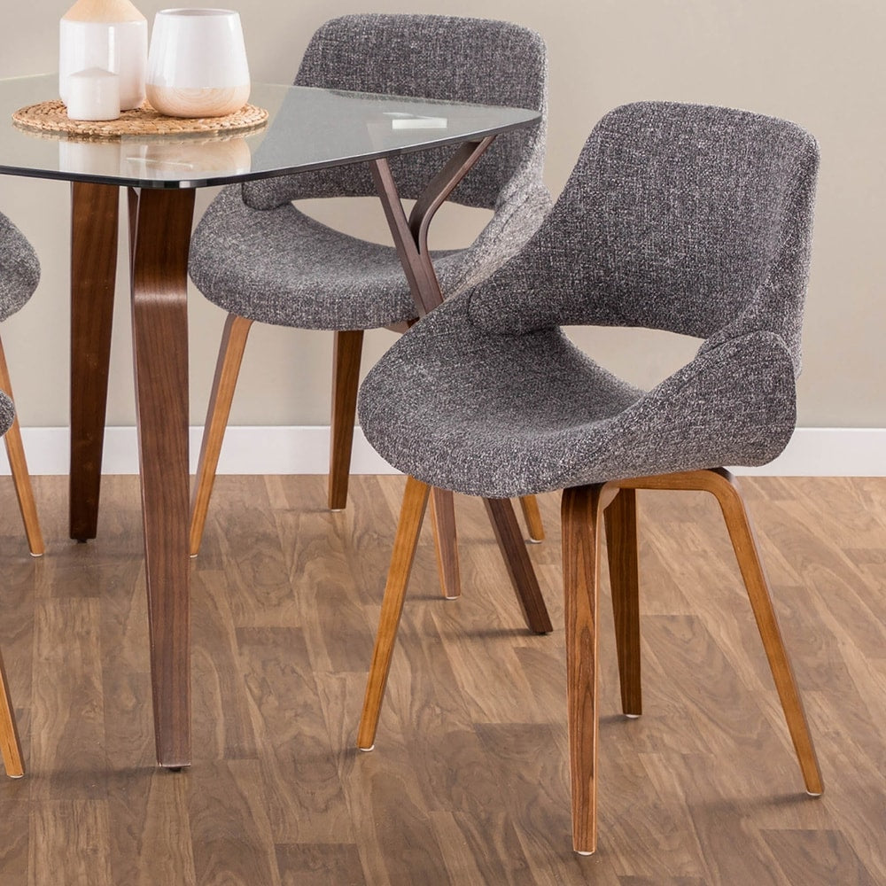 Carson Carrington Svellingen Mid Century Modern Cross Frame Bent Wood Chair Set Of 2
