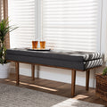 Carson Carrington Ufas Mid Century Modern Upholstered Bench