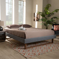 Carson Carrington Ulva Fabric Mid Century Platform Bed Frame