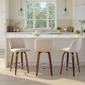 Carson Carrington Vallberga Upholstered Blue Counter Stool Set Of 2