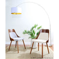 Carson Carrington Vallemala Walnut And Fabric Dining Chair