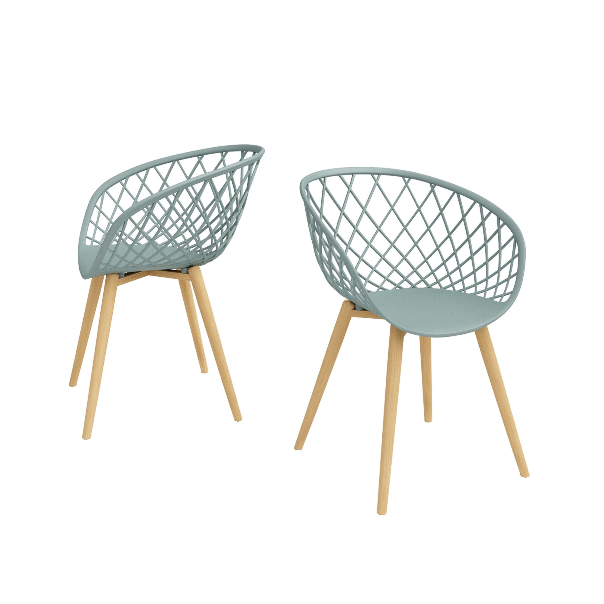 Carson Carrington Varo Mid Century Lightweight Mini Chair Set Of 2