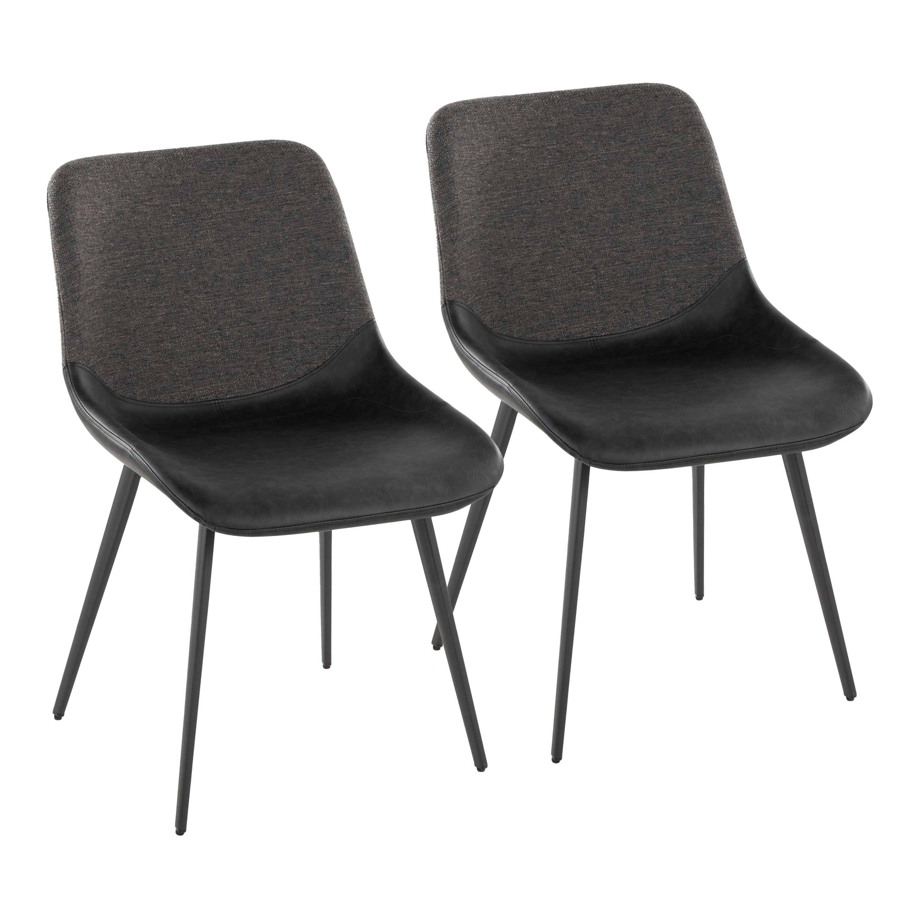 Carson Carrington Viktorp Industrial Two Tone Chair Set Of 2