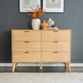 Carter Mid Century 6 Drawer Dresser